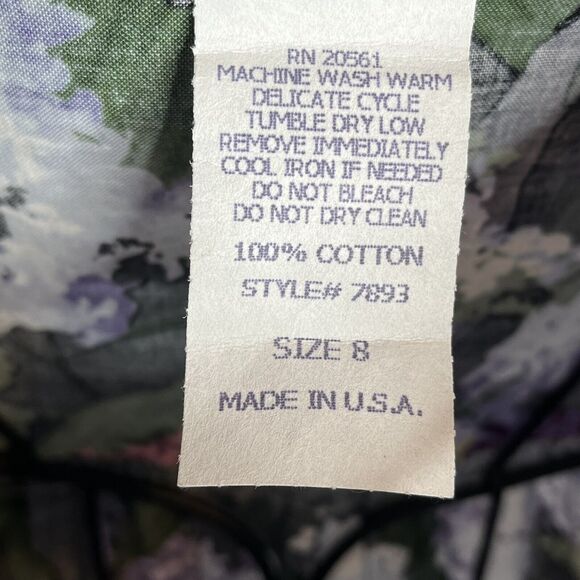 Vintage 80s Models Coat House Dress Pearl Snap Buttons Women’s Size 8 USA MADE - Picture 9 of 12